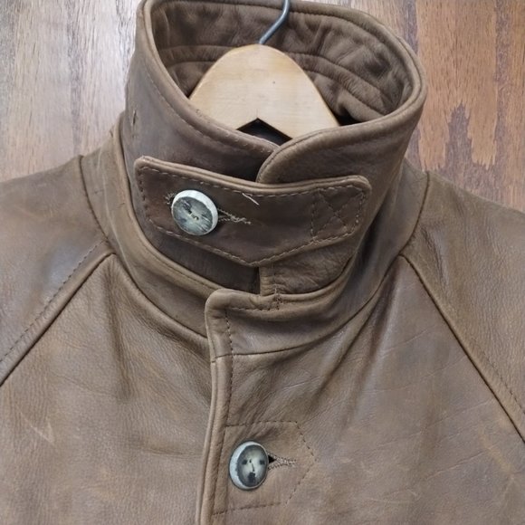 East West Rugged - Leather Rancher Coat - Size: L Men - Picture 2 of 10